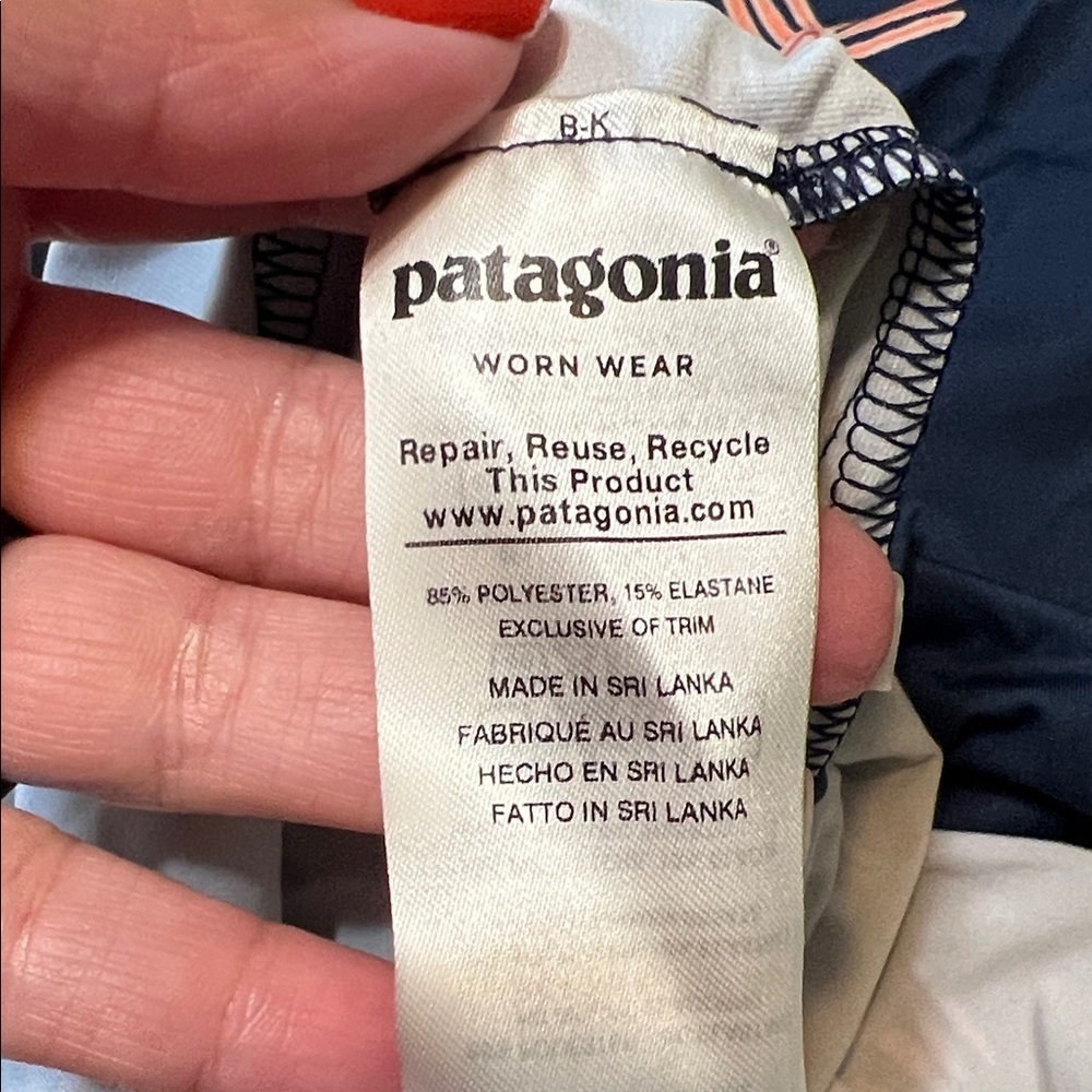 Patagonia Dark Blue Maxi Dress with Colorful Patterns - Picture 6 of 8